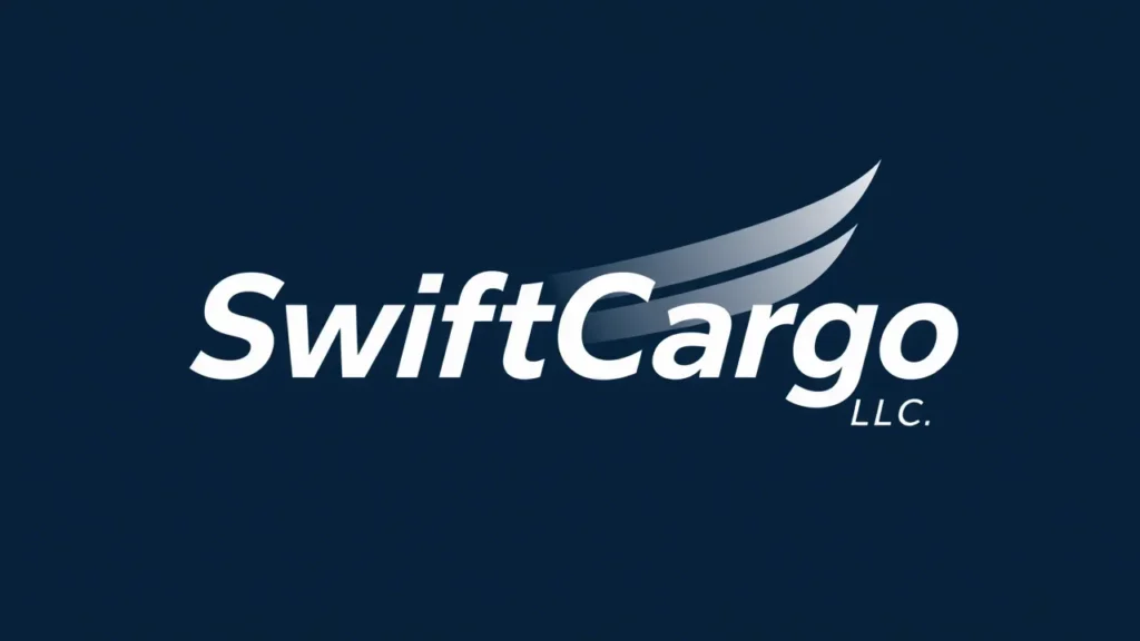 SwiftCargo logo featuring the company name in a sleek, modern design with a swooping graphic element.