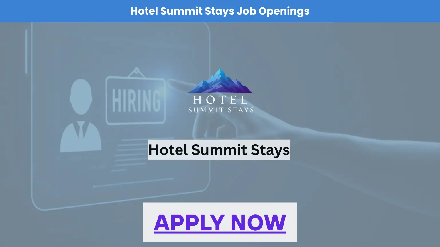 Hotel Summit Stays Hiring in Dubai